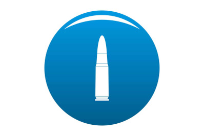 Shot cartridge icon vector blue