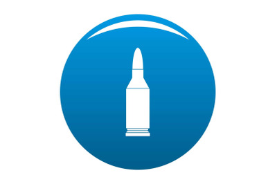 Bullet icon vector blue