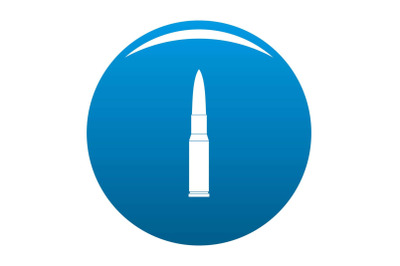 Ammunition icon vector blue