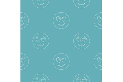 Love smile pattern vector seamless