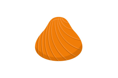 Hard shell icon, flat style