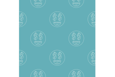 Money smile pattern vector seamless