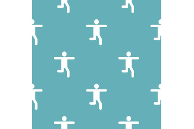 Stick figure stickman pattern vector seamless