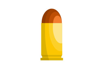 Single cartridge icon, flat style