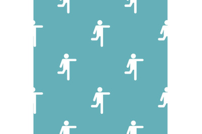 Stick figure stickman pattern vector seamless