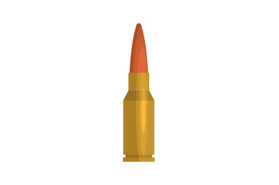 Big cartridge icon, flat style