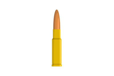 Big bullet icon, flat style