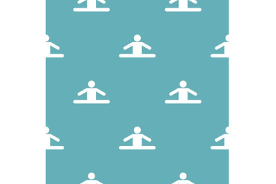 Stick figure stickman pattern vector seamless