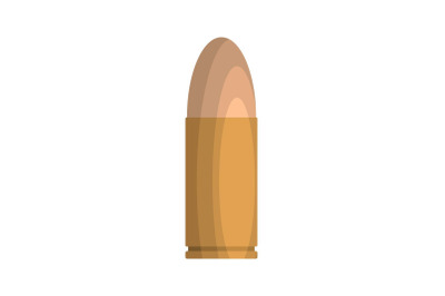 Pistol icon, flat style