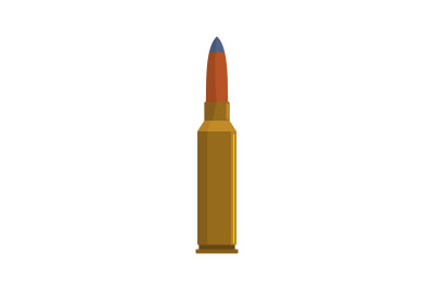 Short cartridge icon, flat style