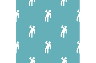 Stick figure stickman pattern vector seamless