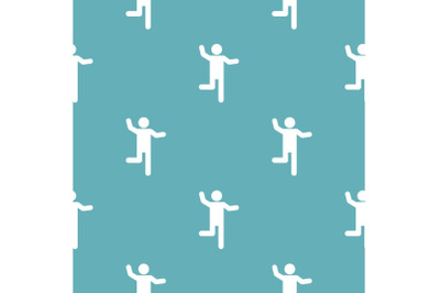 Stick figure stickman pattern vector seamless