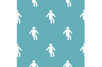 Stick figure stickman pattern vector seamless