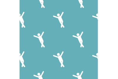 Stick figure stickman pattern vector seamless