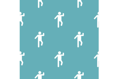Stick figure stickman pattern vector seamless
