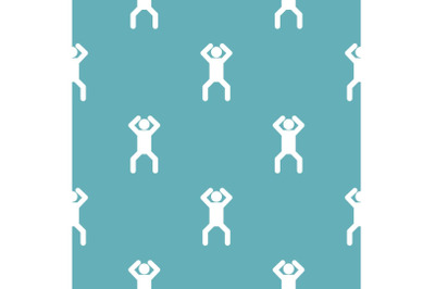 Stick figure stickman pattern vector seamless