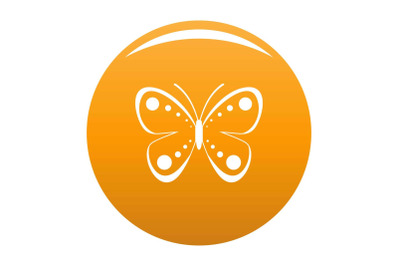 Wild butterfly icon vector orange