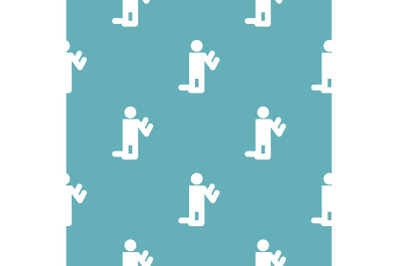 Stick figure stickman pattern vector seamless