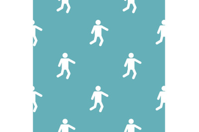 Stick figure stickman pattern vector seamless