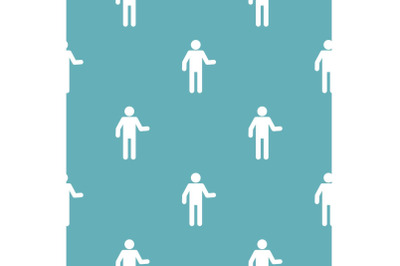 Stick figure stickman pattern vector seamless