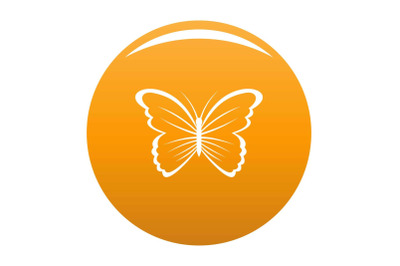 Butterfly in nature icon vector orange