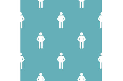 Stick figure stickman pattern vector seamless