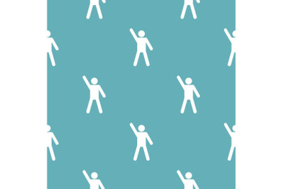 Stick figure stickman pattern vector seamless