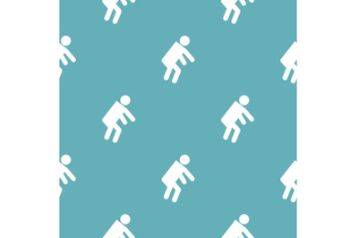Stick figure stickman pattern vector seamless