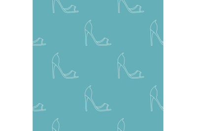 Woman shoes pattern vector seamless