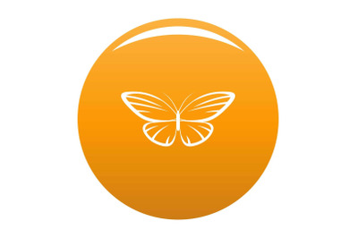 Decorative moth icon vector orange