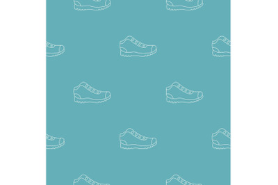 Hiking boots pattern vector seamless