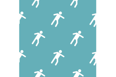 Stick figure stickman pattern vector seamless