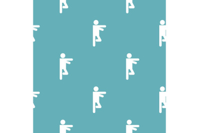 Stick figure stickman pattern vector seamless