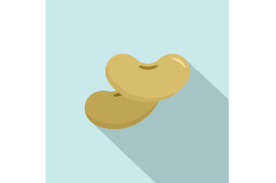 Beans icon, flat style