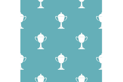 Cup award pattern vector seamless