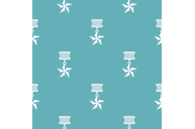 Medal pattern vector seamless