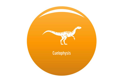 Cuelophysis icon vector orange