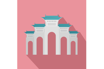 Liberty Square icon, flat style