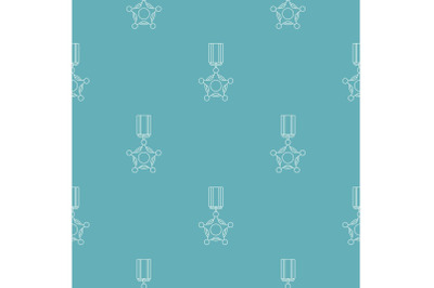 Medal pattern vector seamless