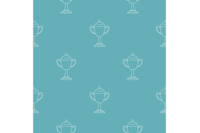Cup award pattern vector seamless
