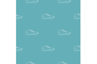 Sneakers pattern vector seamless