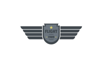 Flight 1989 icon logo, flat style