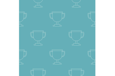Cup award pattern vector seamless