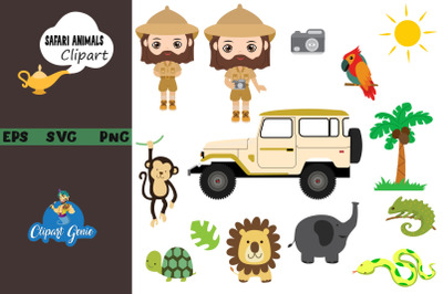 Safari animals clipart &amp;amp; SVG