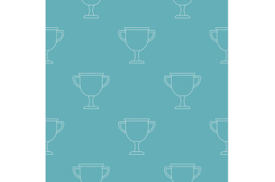 Cup award pattern vector seamless