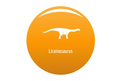 lirainosaurus icon vector orange