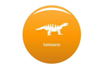 Isanosaurus icon vector orange