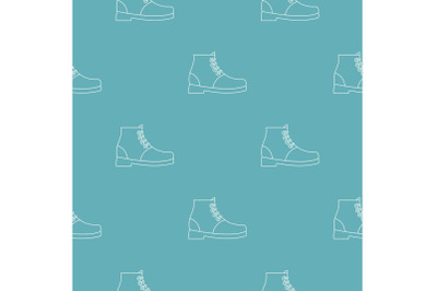 Hiking boots pattern vector seamless