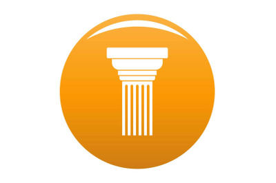 Expanding column icon vector orange