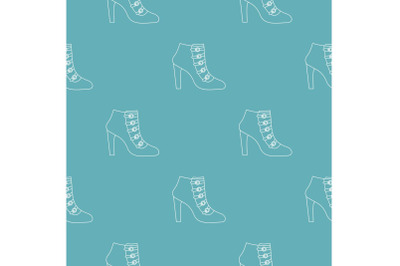 Woman shoes pattern vector seamless
